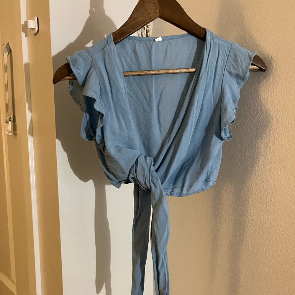 SheIn Blue Crop Top